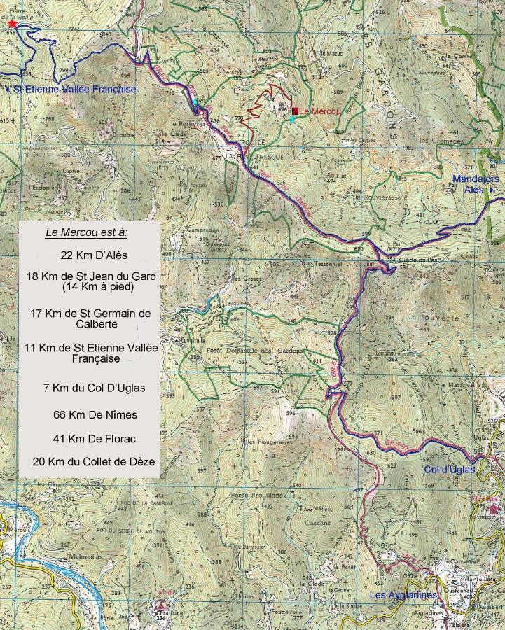Le Mercou En Cevennes Saint-Martin-de-Boubaux Zewnętrze zdjęcie